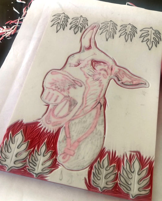 2+ Color Paper Relief Printing without a Press