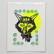 Load image into Gallery viewer, Fox + Cabbage on Paper 8.5" x 11"