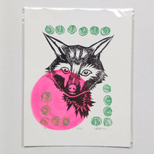 Load image into Gallery viewer, Fox + Cabbage on Paper 8.5" x 11"