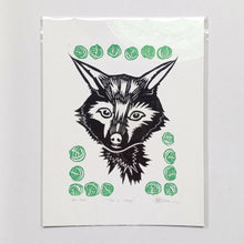 Load image into Gallery viewer, Fox + Cabbage on Paper 8.5" x 11"