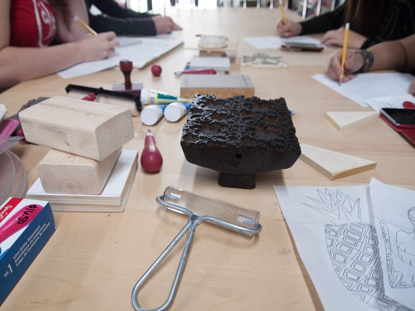 Extended Blockprinting on Textiles Workshop