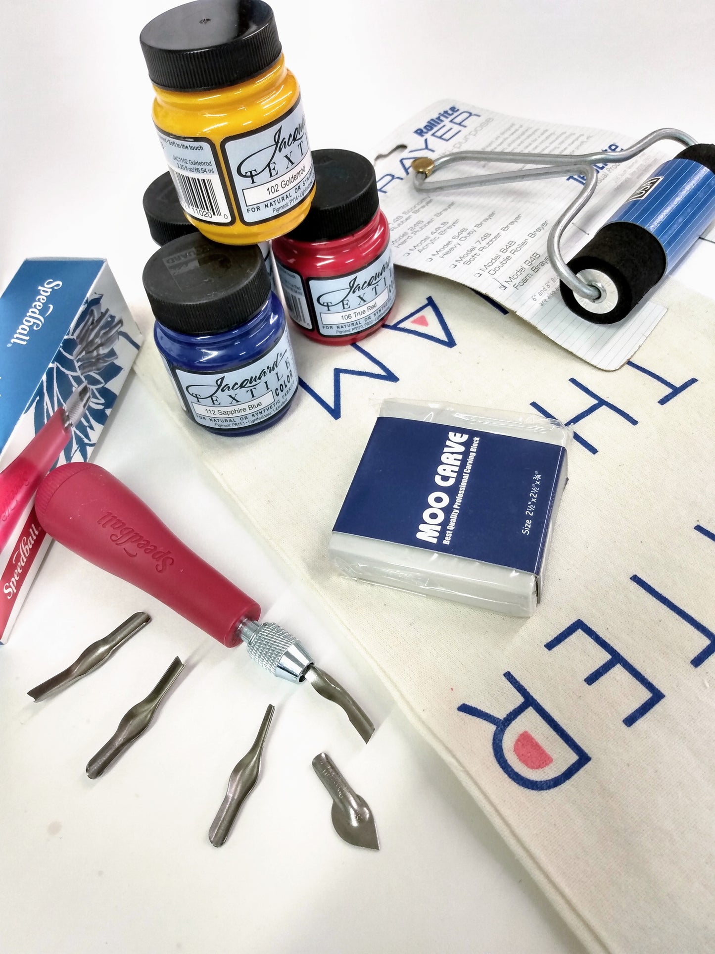 VIRTUAL Intro to Blockprinting on Fabric Workshop