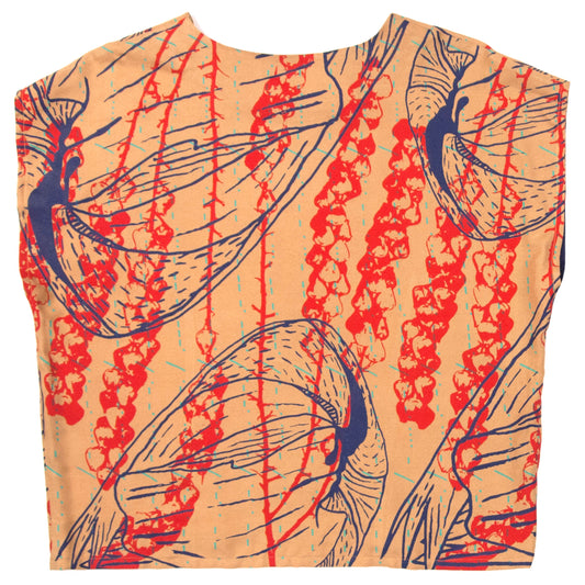 Mustard Yellow Silky Bamboo Box Top Shirt