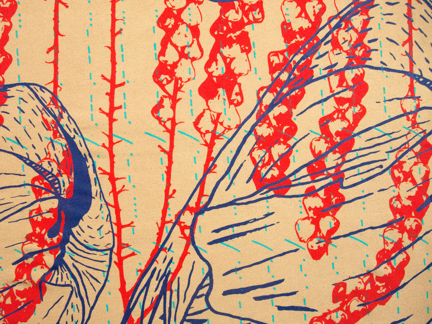 Mustard Yellow Silky Bamboo Kimono Style Wrap with Morse Code