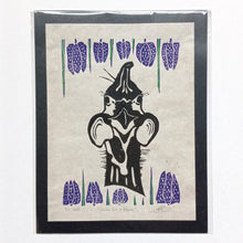Load image into Gallery viewer, Guinea Hen + Guinea Hen Flowers on Paper 8.5&quot; x 11&quot; on handmade paper