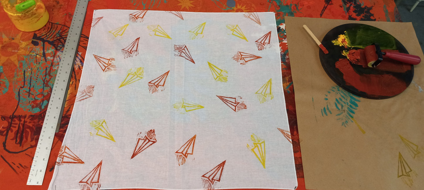 Blockprinting on Textiles Workshop