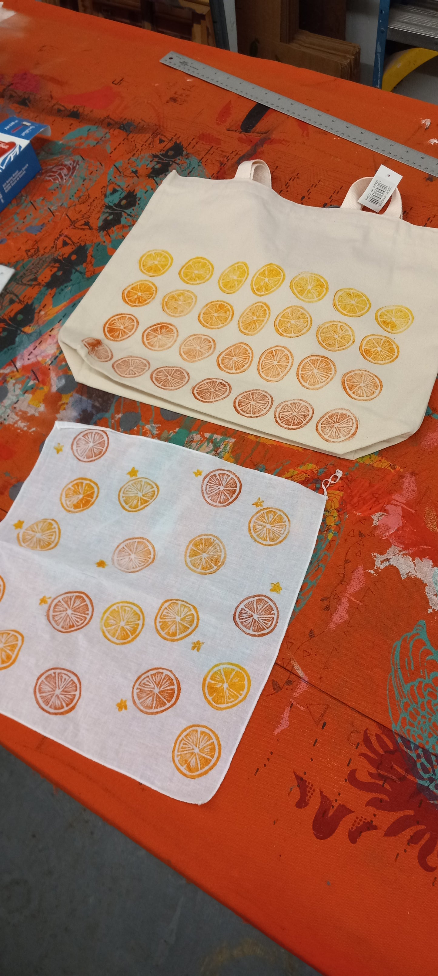 Blockprinting on Textiles Workshop