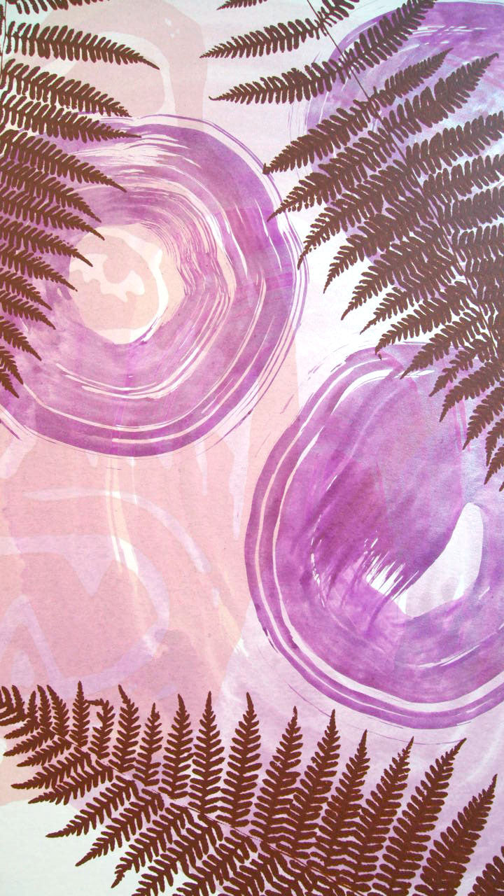 Bear in Ferns // Print on Paper 11" x 14"