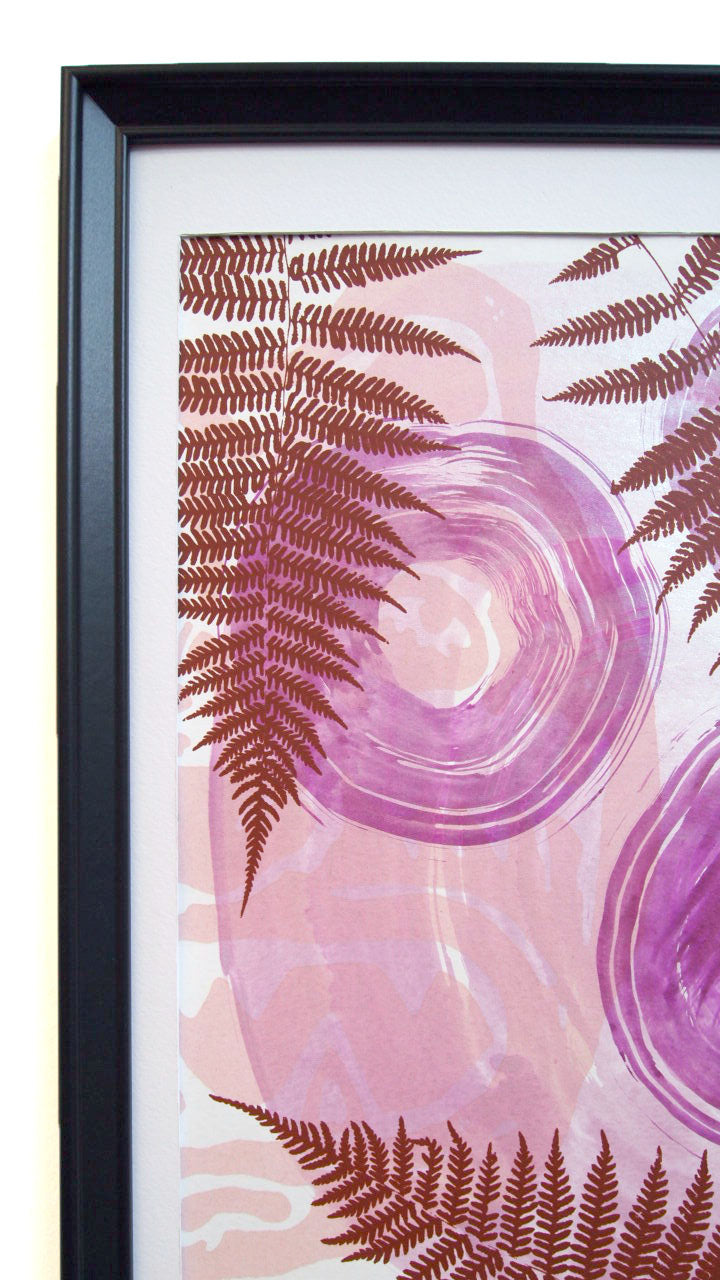 Bear in Ferns // Print on Paper 11" x 14"