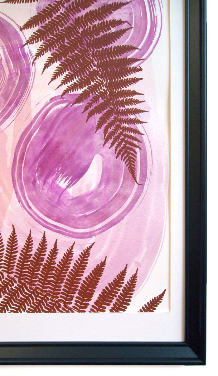 Bear in Ferns // Print on Paper 11" x 14"