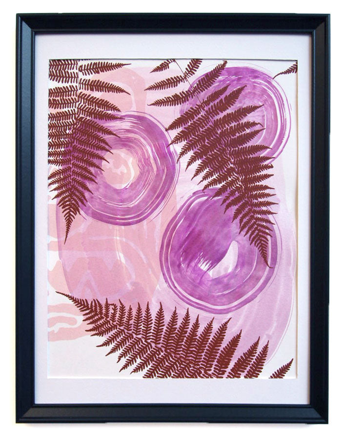 Bear in Ferns // Print on Paper 11" x 14"
