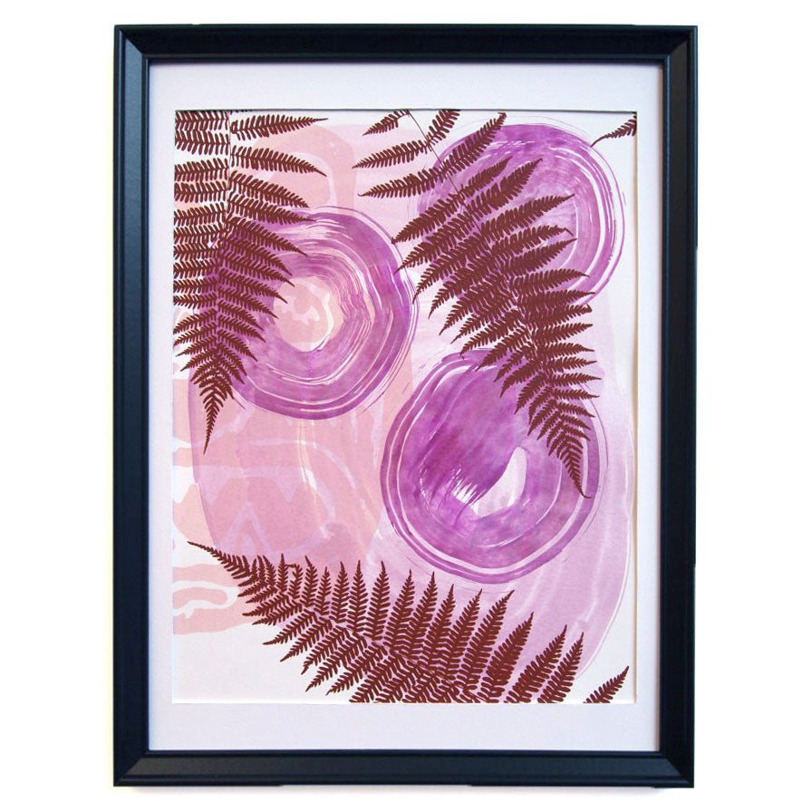 Bear in Ferns // Print on Paper 11" x 14"