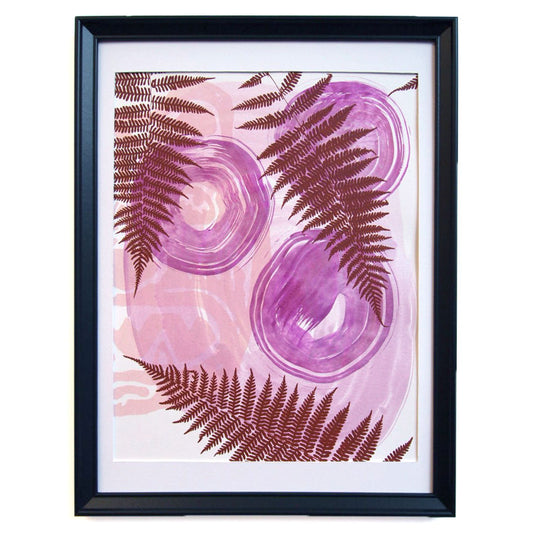 Bear in Ferns // Print on Paper 11" x 14"