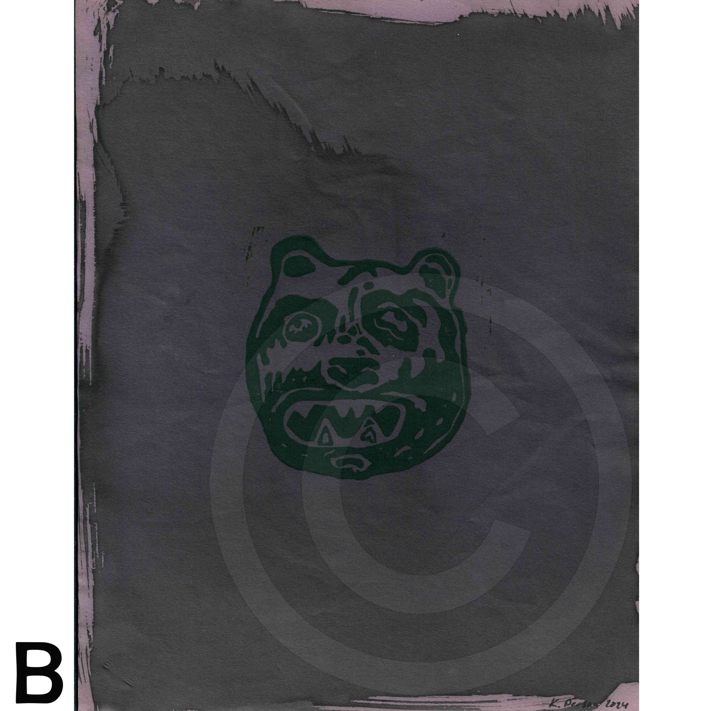 Bear Masks Art Print on Paper 8" x 10" (Multicolors)