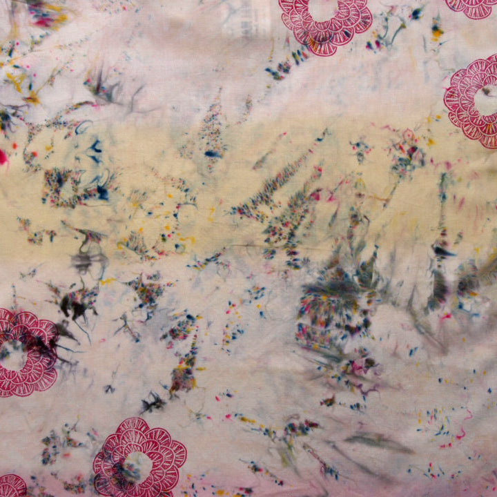 Stripes and Candy Cotton and Blockprinted Box Top