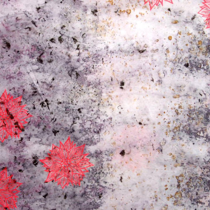 Cochineal Bundle Dyed Cotton and Blockprinted Box Top