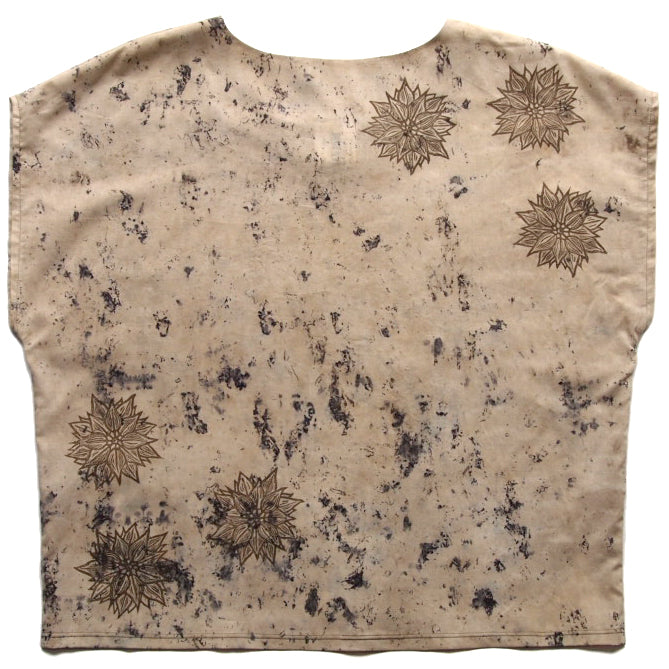 Mugwort Bundle Dyed Cotton and Blockprinted Box Top