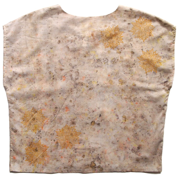 Bundle Dyed Cotton and Blockprinted Box Top