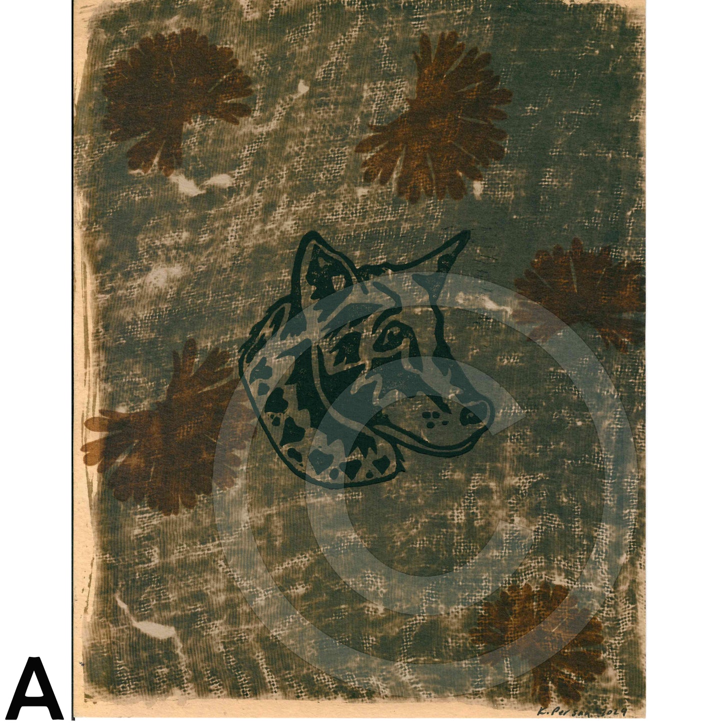 Wolf Masks Art Print on Paper 8" x 10" (Multicolors)