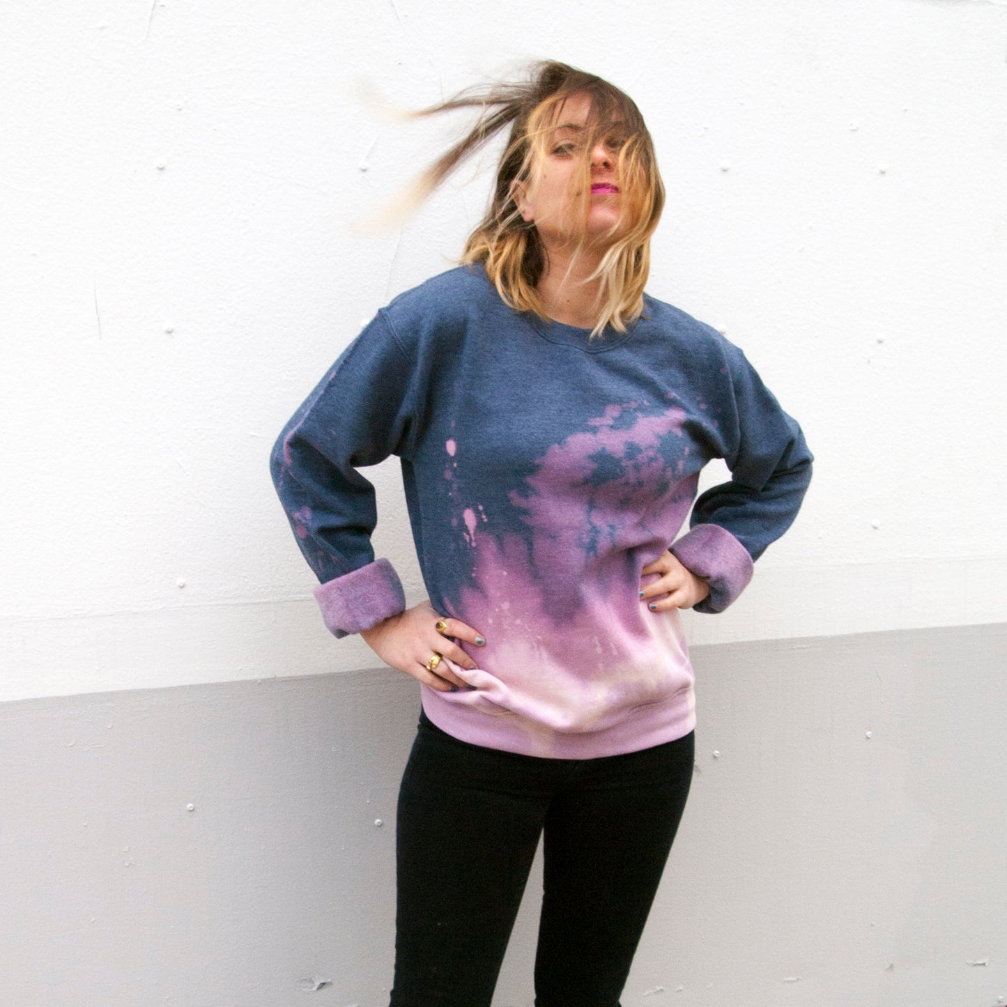 Anti Dye Sweatshirt // Glacier Blue