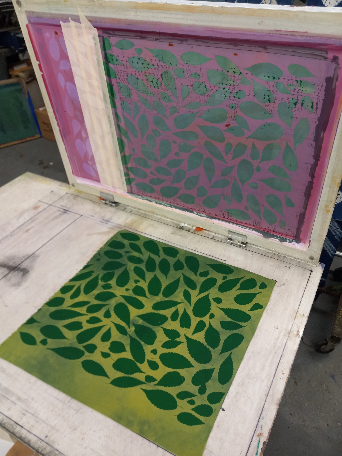 Greens Cotton Leaves printed Bandana