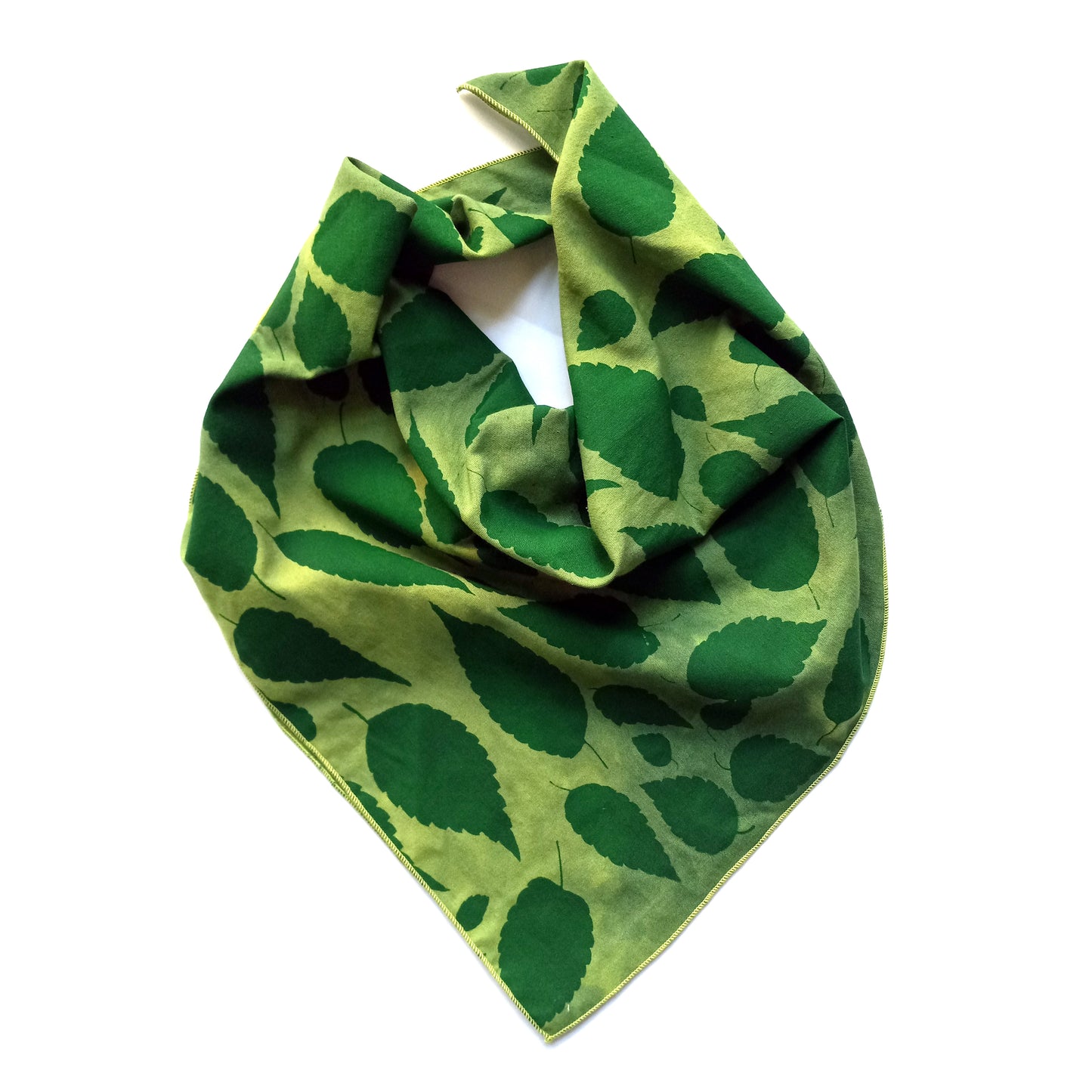 Greens Cotton Leaves printed Bandana