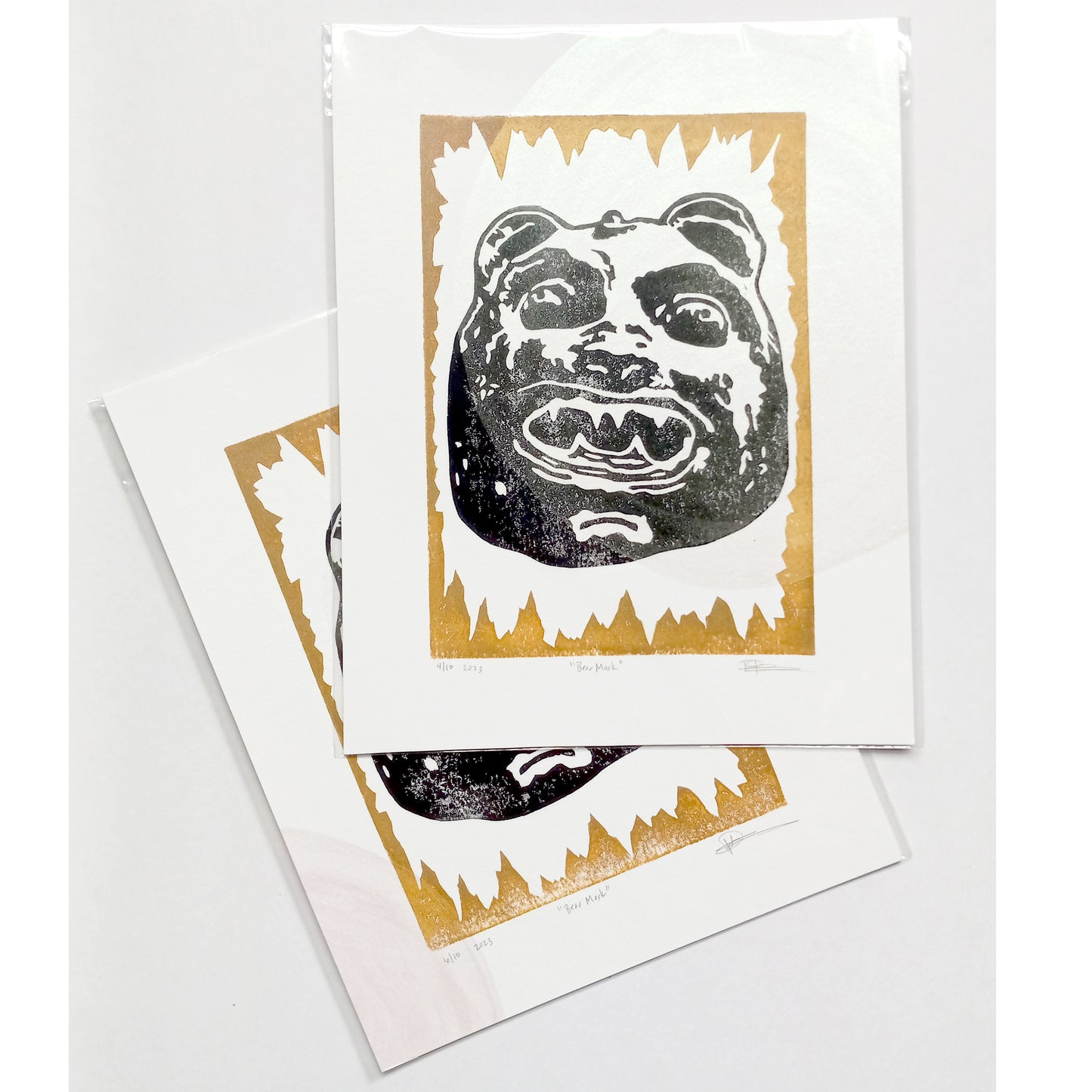 Bear Mask on Paper 8.5" x 11"