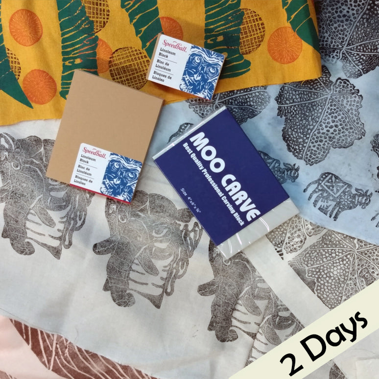 Extended Blockprinting on Textiles Workshop