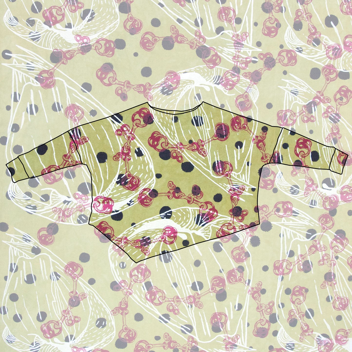 Custom Long Sleeve Asymmetrical Sweatshirt