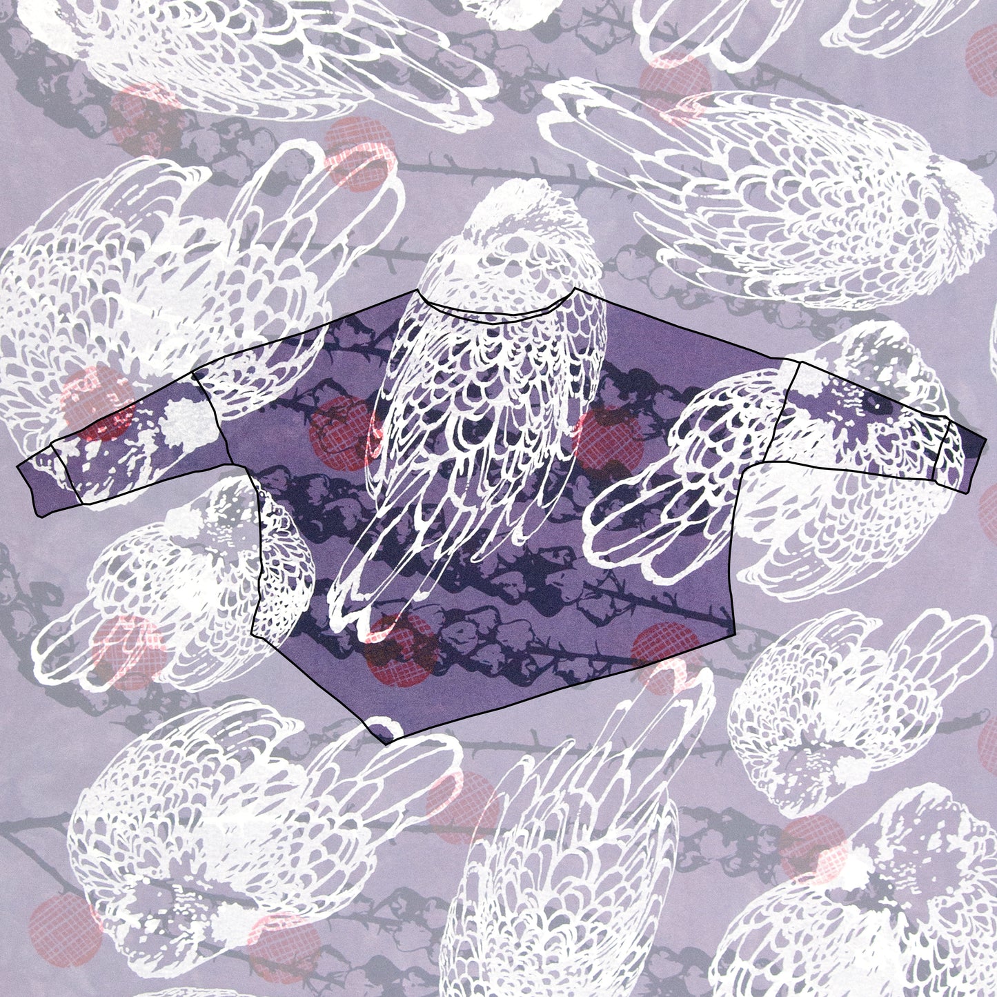 Custom Long Sleeve Asymmetrical Sweatshirt