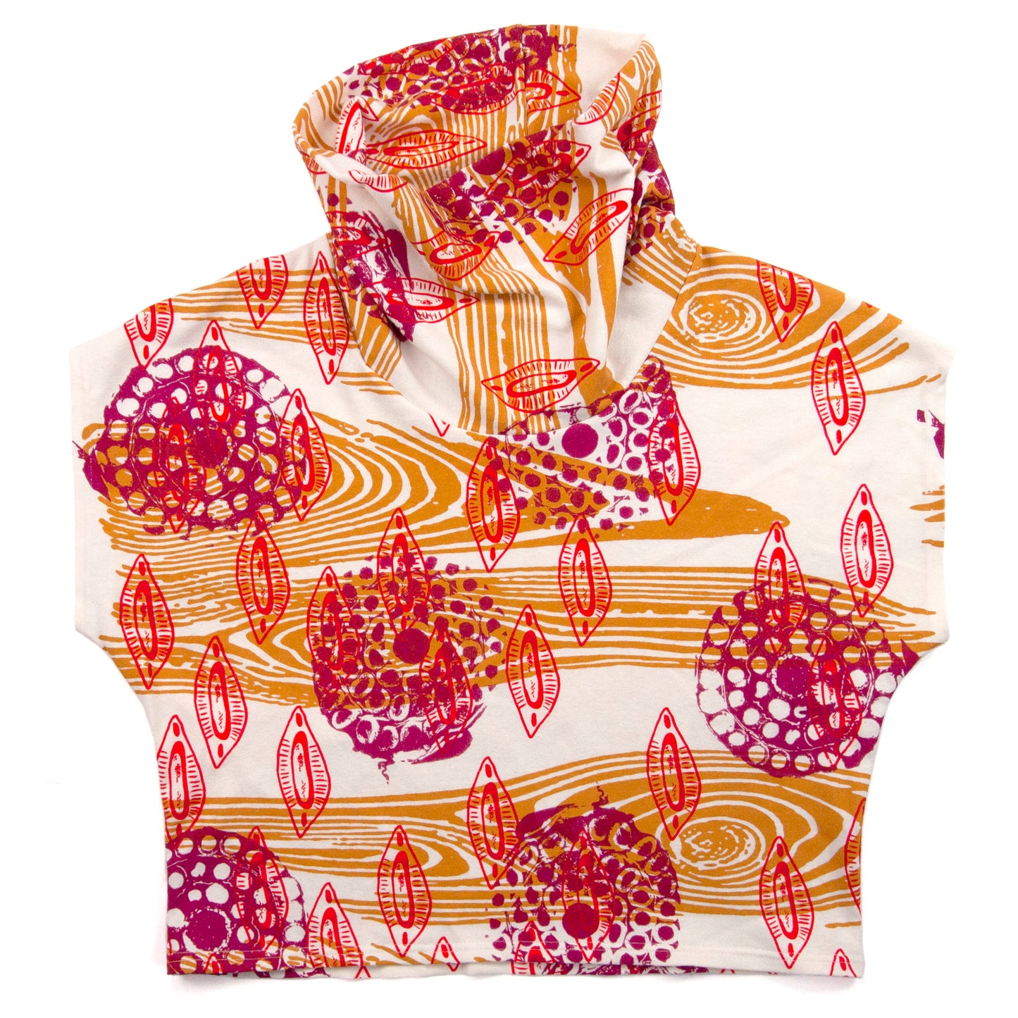 Oatmeal Hemp Jersey High Neck Cozy Top