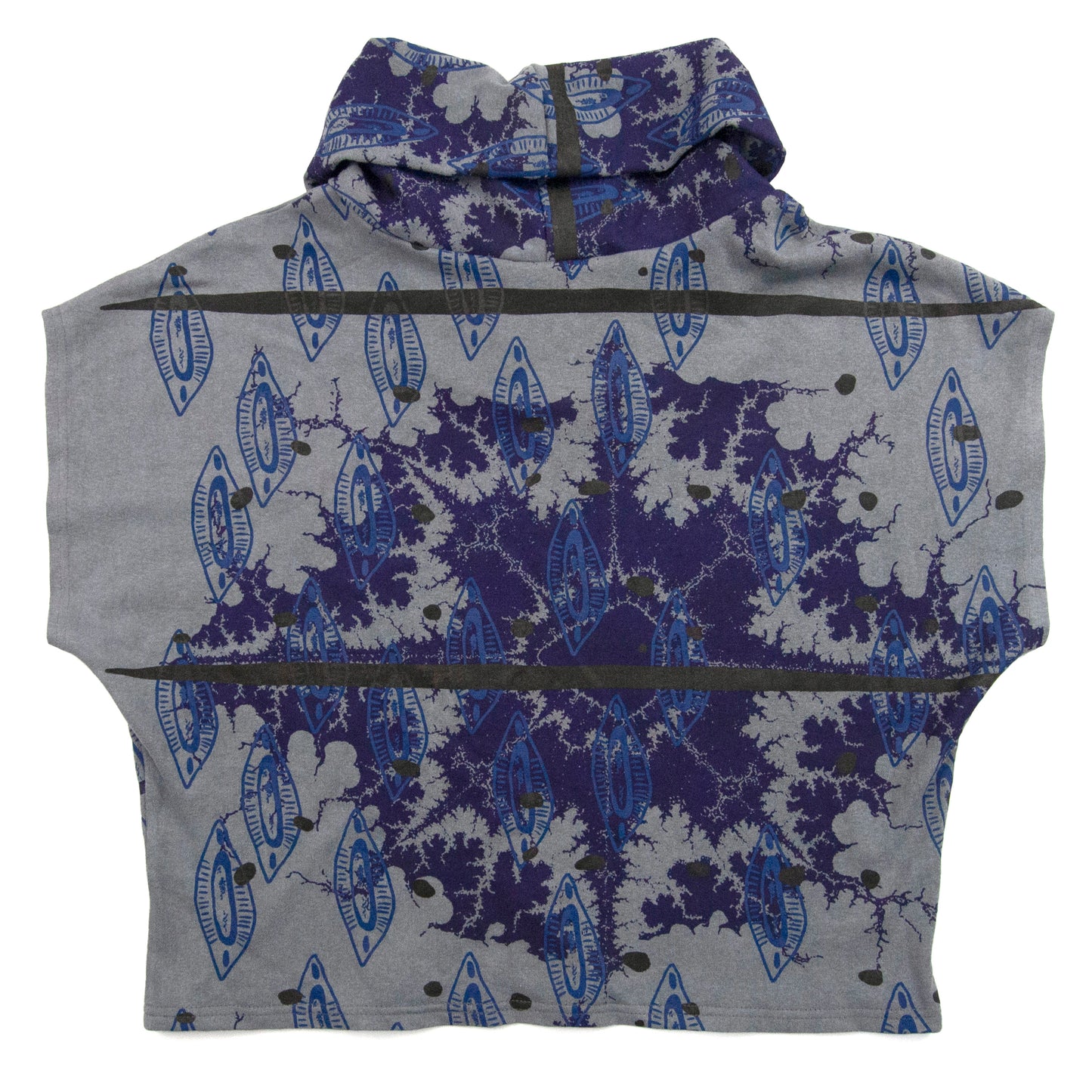 Grey Hemp Jersey High Neck Cozy Top