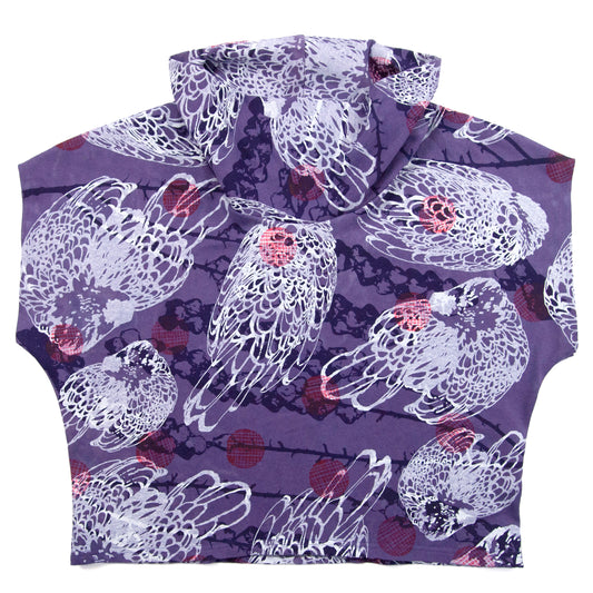 Purple Hemp Jersey High Neck Cozy Top