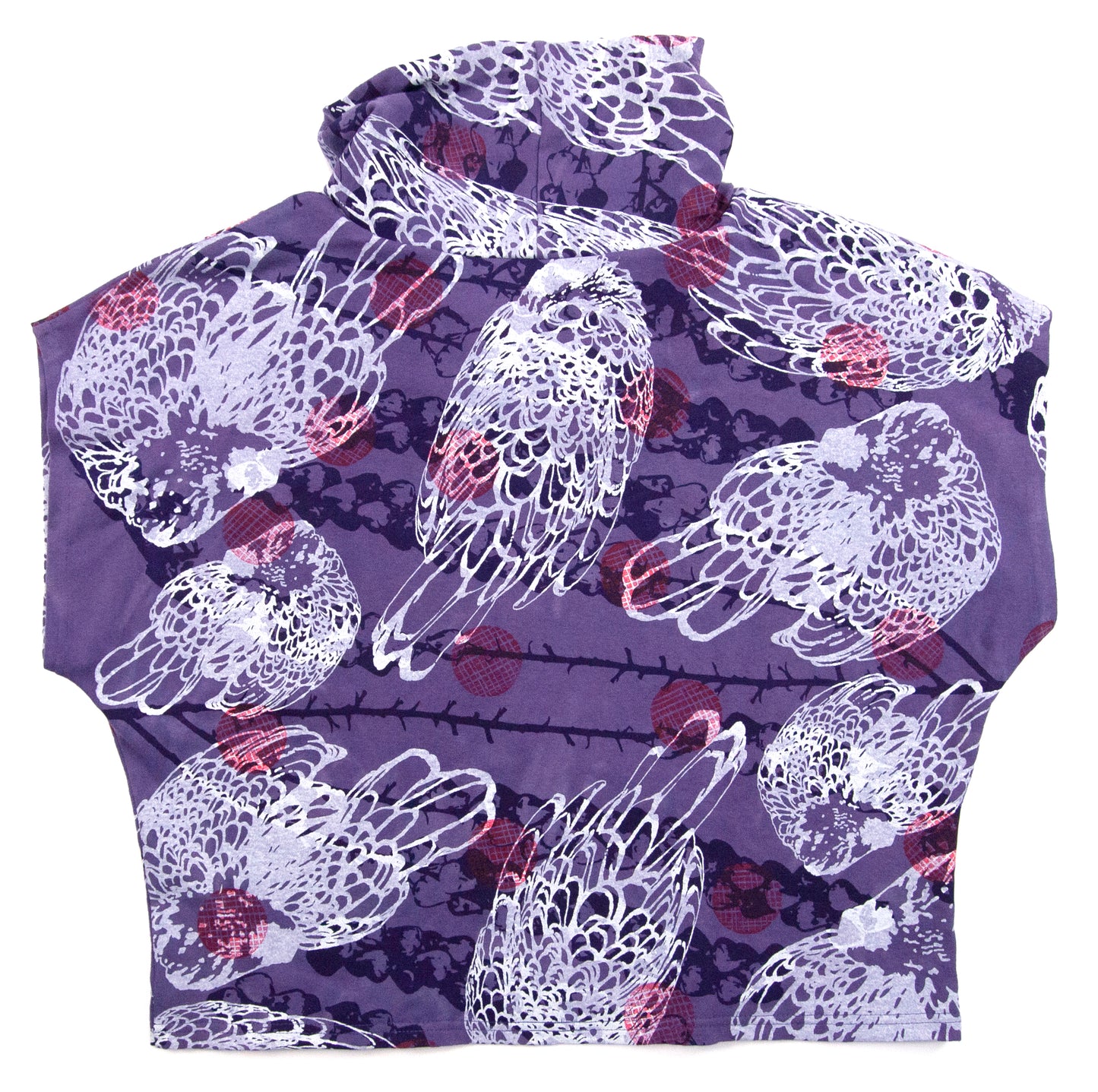 Purple Hemp Jersey High Neck Cozy Top