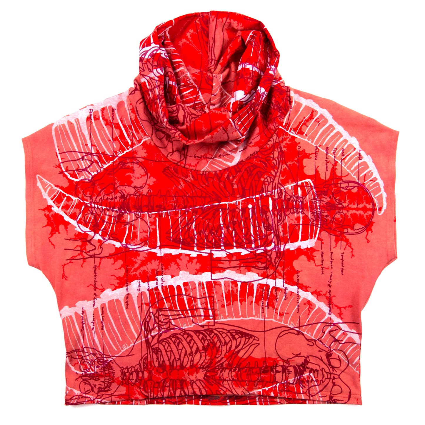 Orange Hemp Jersey High Neck Cozy Top