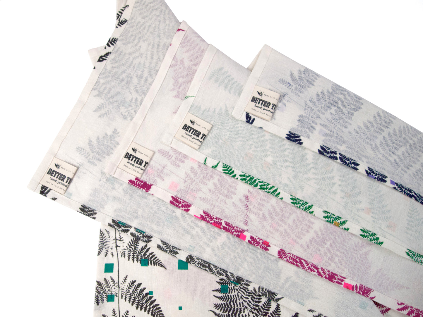 Fern Print Linen Kitchen Towel