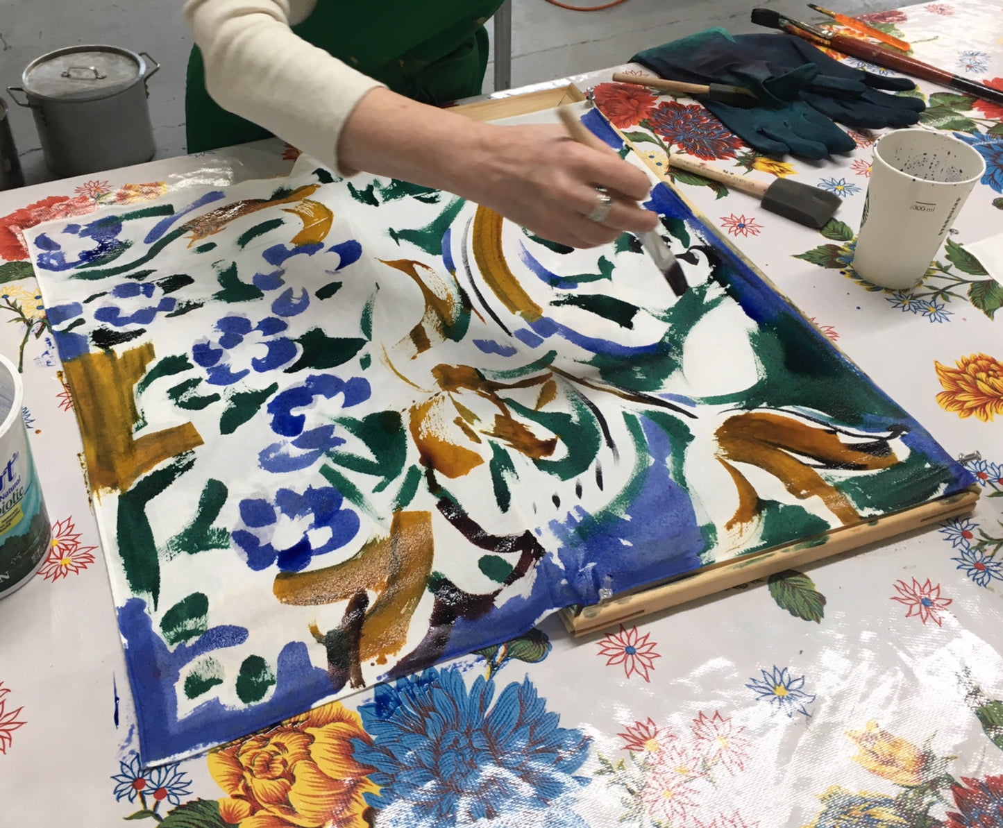 Fun with Fiber Reactive Dyes Workshop: Print, Paint, Dye