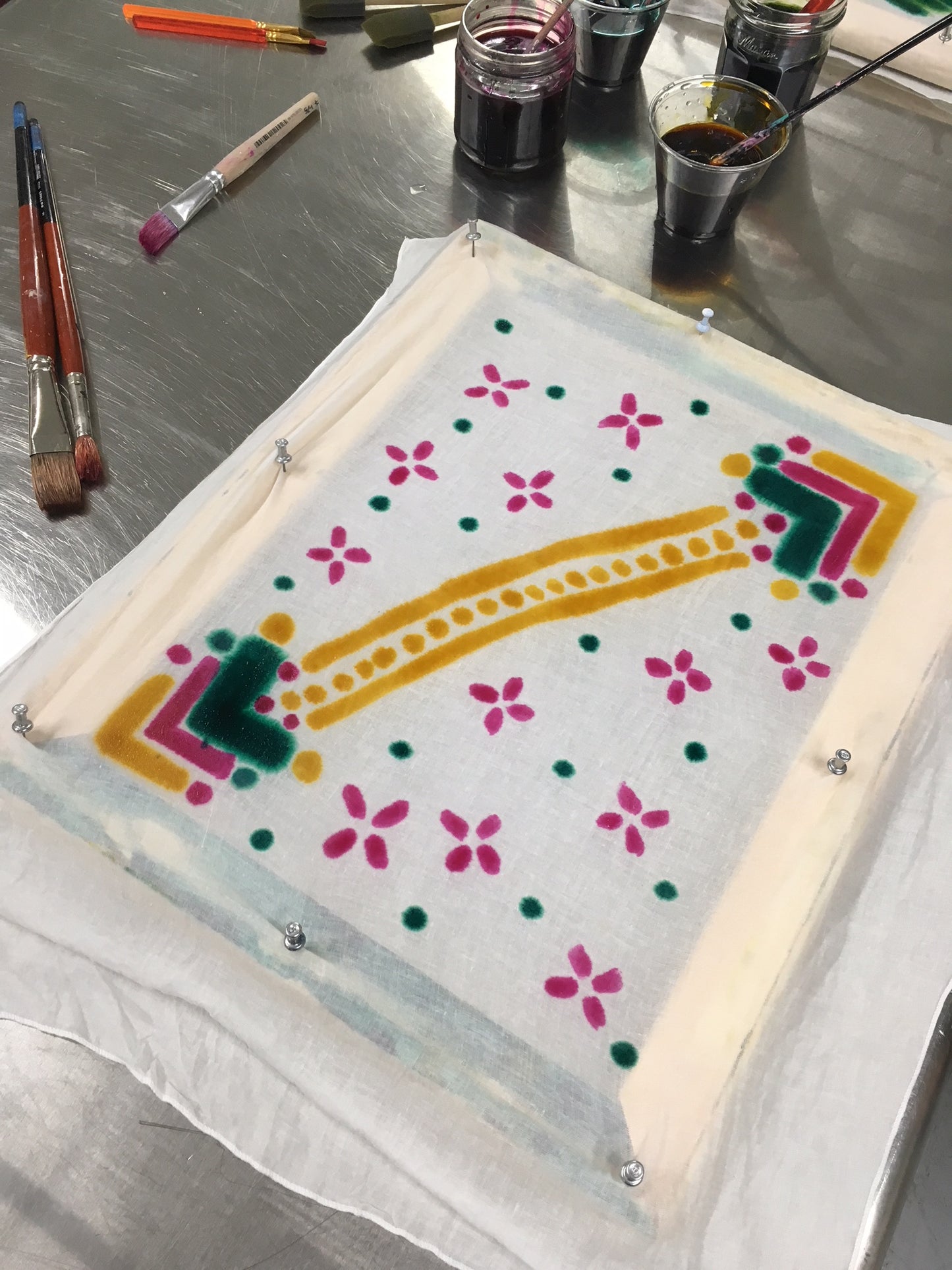 Fun with Fiber Reactive Dyes Workshop: Print, Paint, Dye