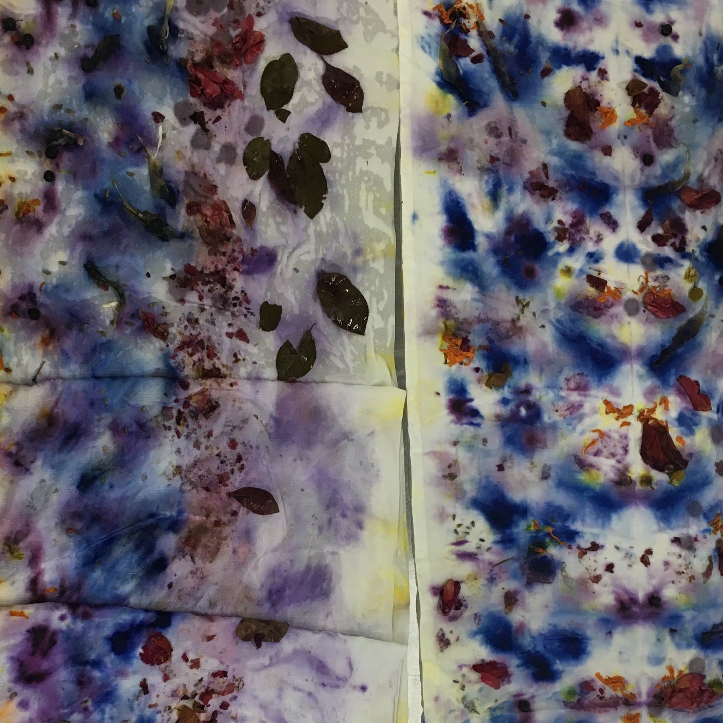 Bundle Dyeing with Floral, Fauna, Food, and Rust