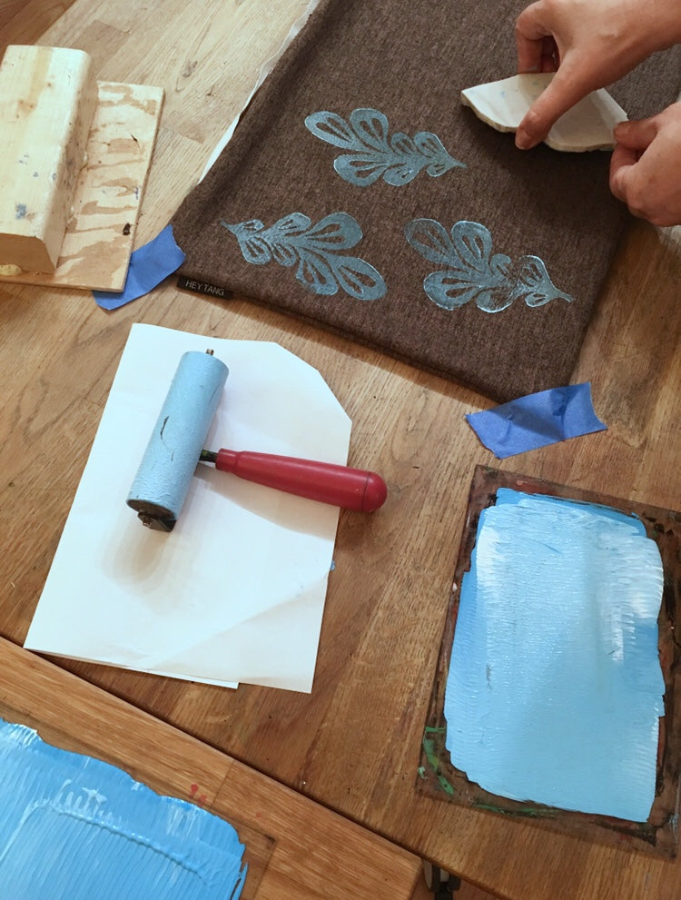Blockprinting on Textiles Workshop