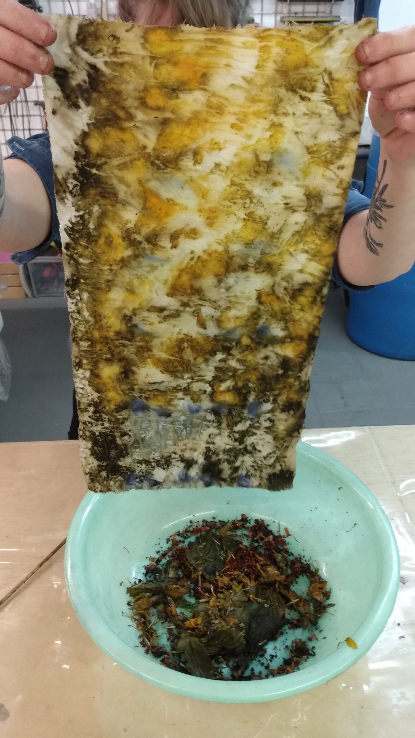 Bundle Dyeing with Floral, Fauna, Food, and Rust