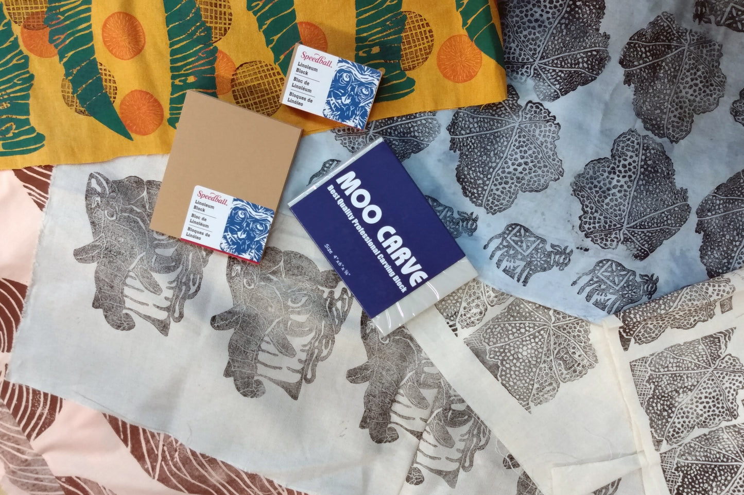 Extended Blockprinting on Textiles Workshop