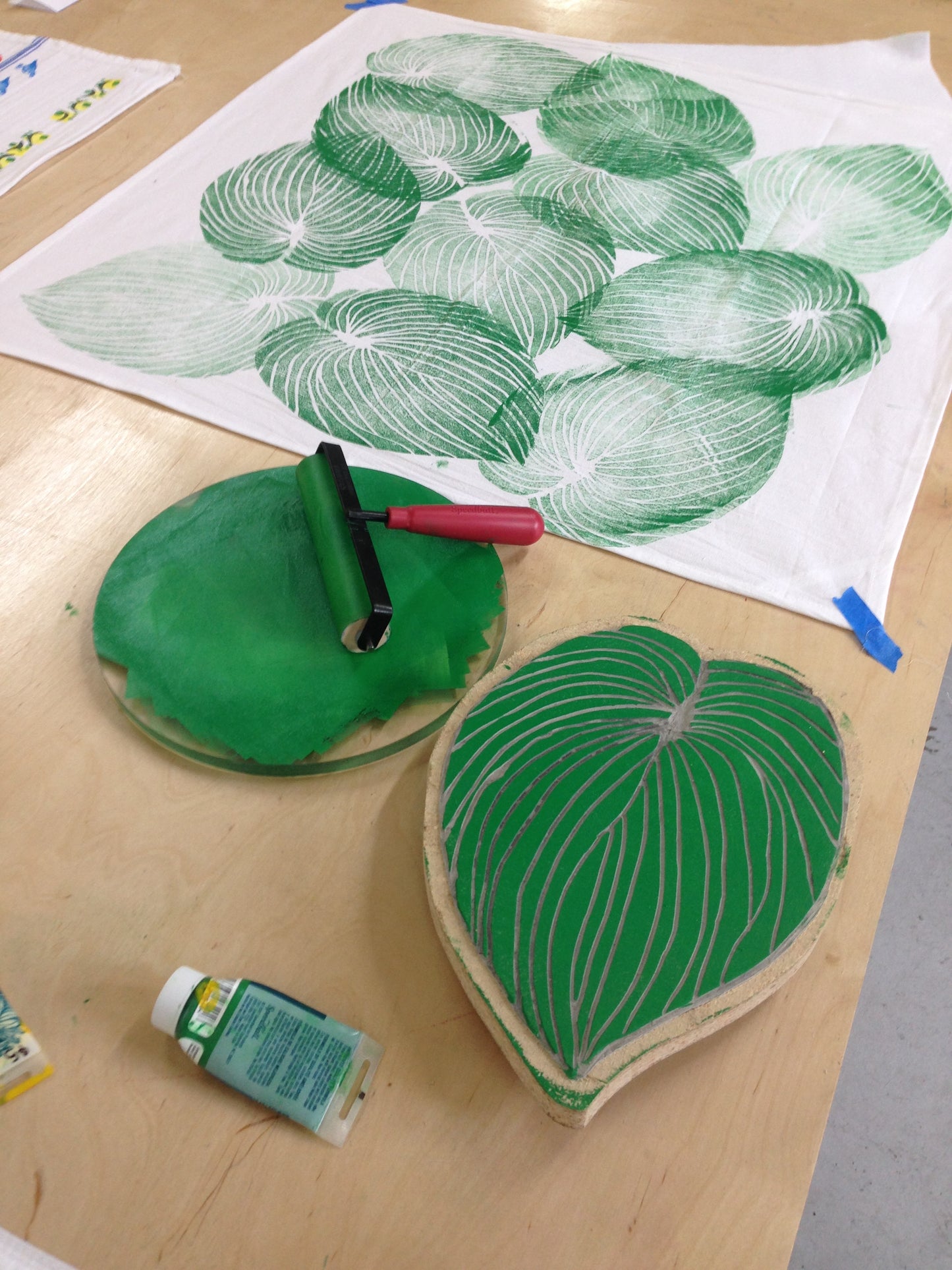 Extended Blockprinting on Textiles Workshop