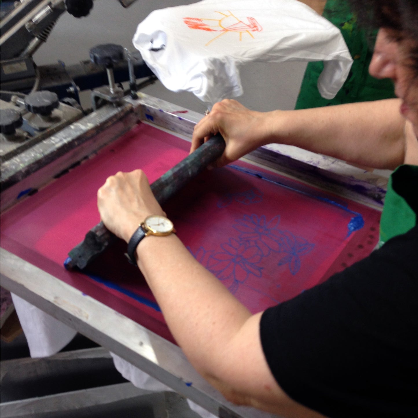 Tshirt Screenprinting Private Workshop: How to Use A Press
