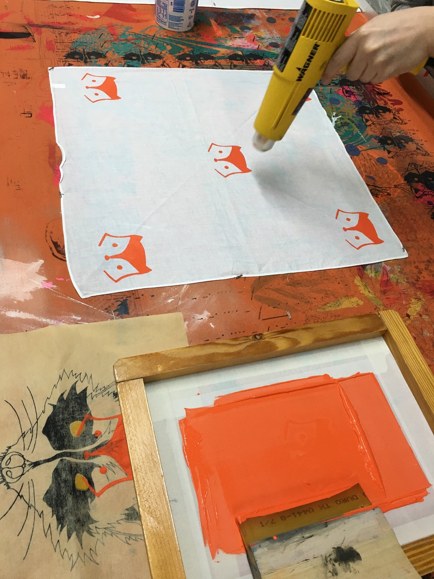 Stencil Silkscreening Workshop
