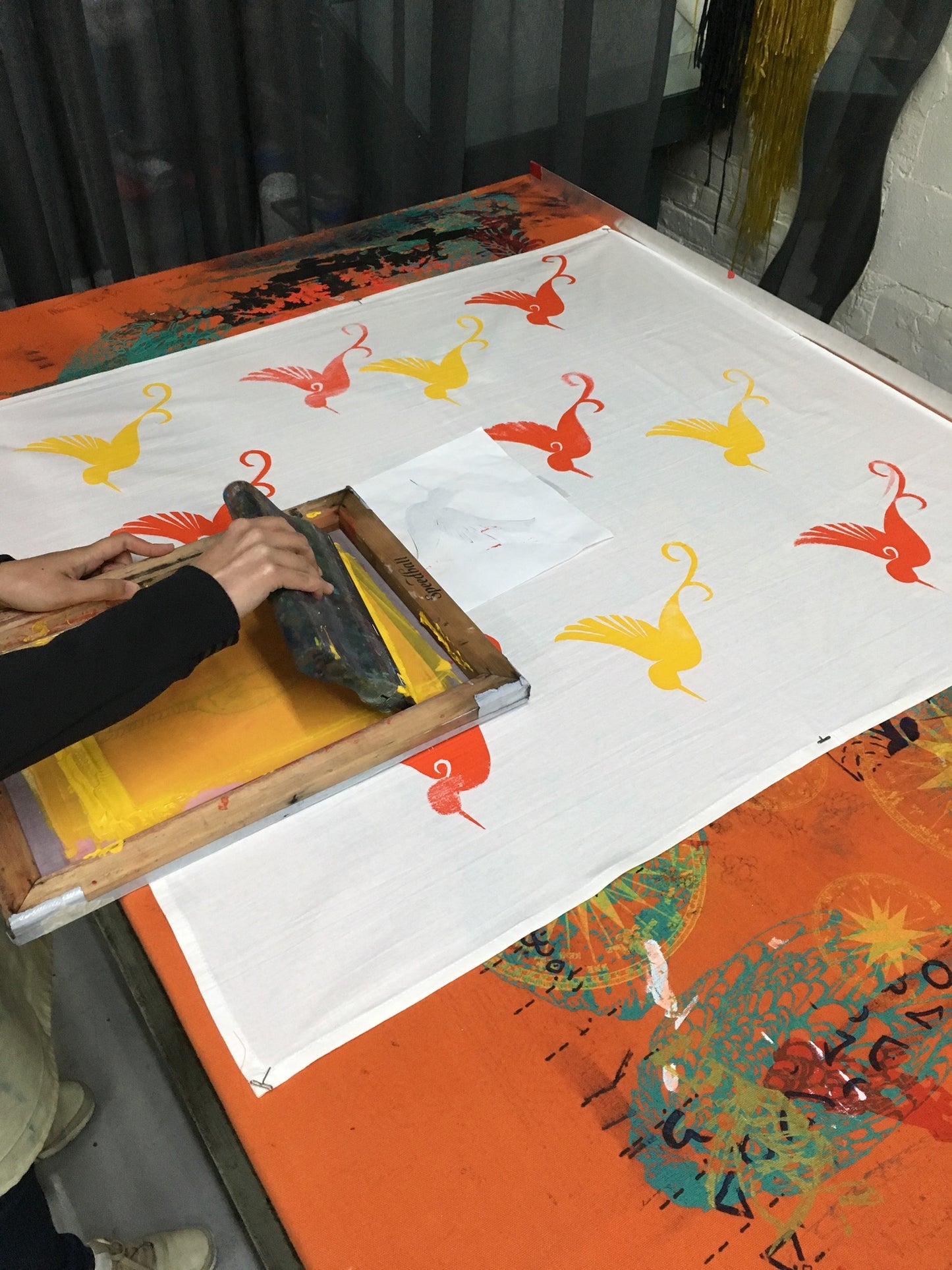 Stencil Silkscreening Workshop