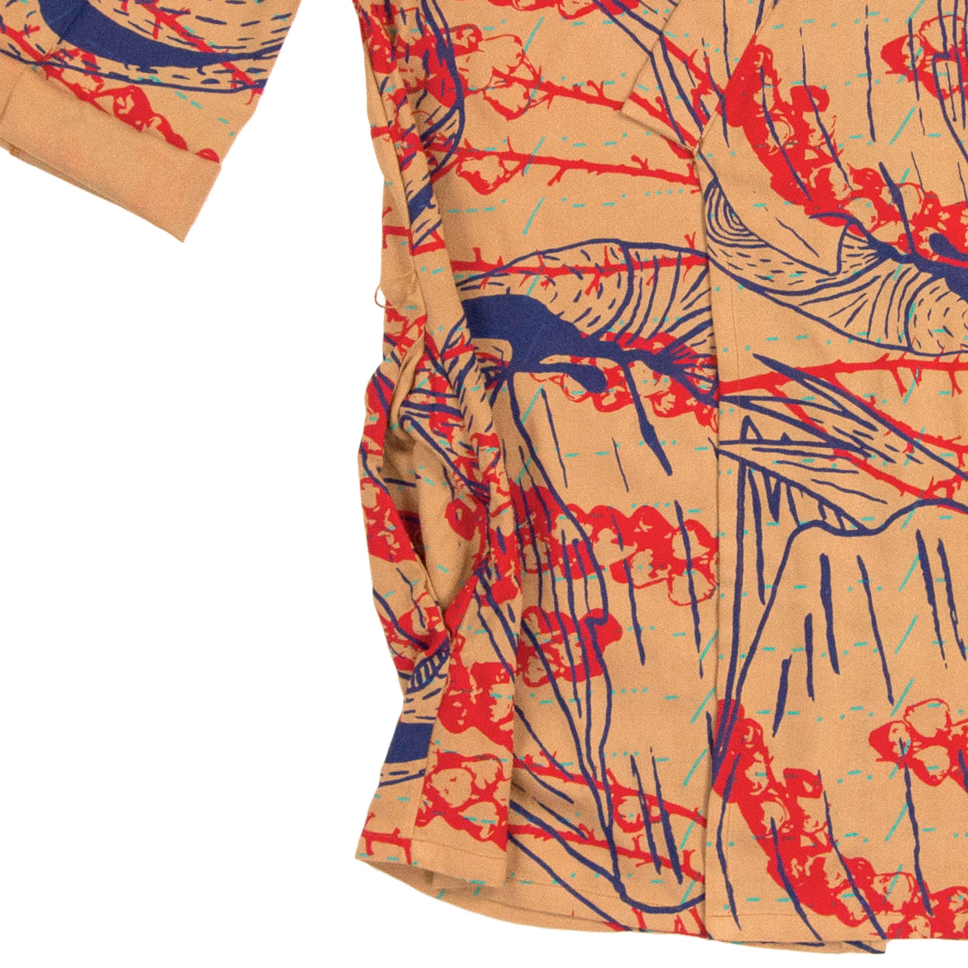 Mustard Yellow Silky Bamboo Kimono Style Wrap with Morse Code