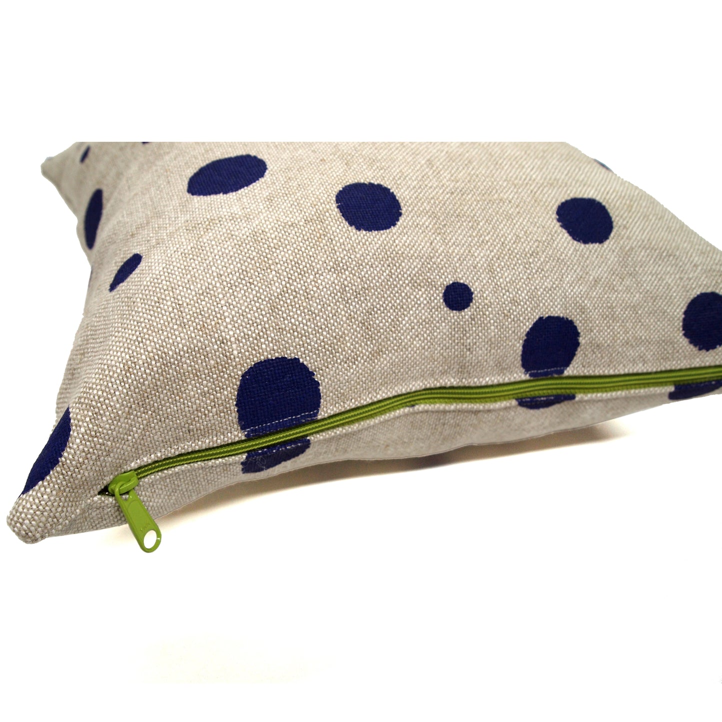 Polka Dot Basketweave Heavy Linen Throws Pillows