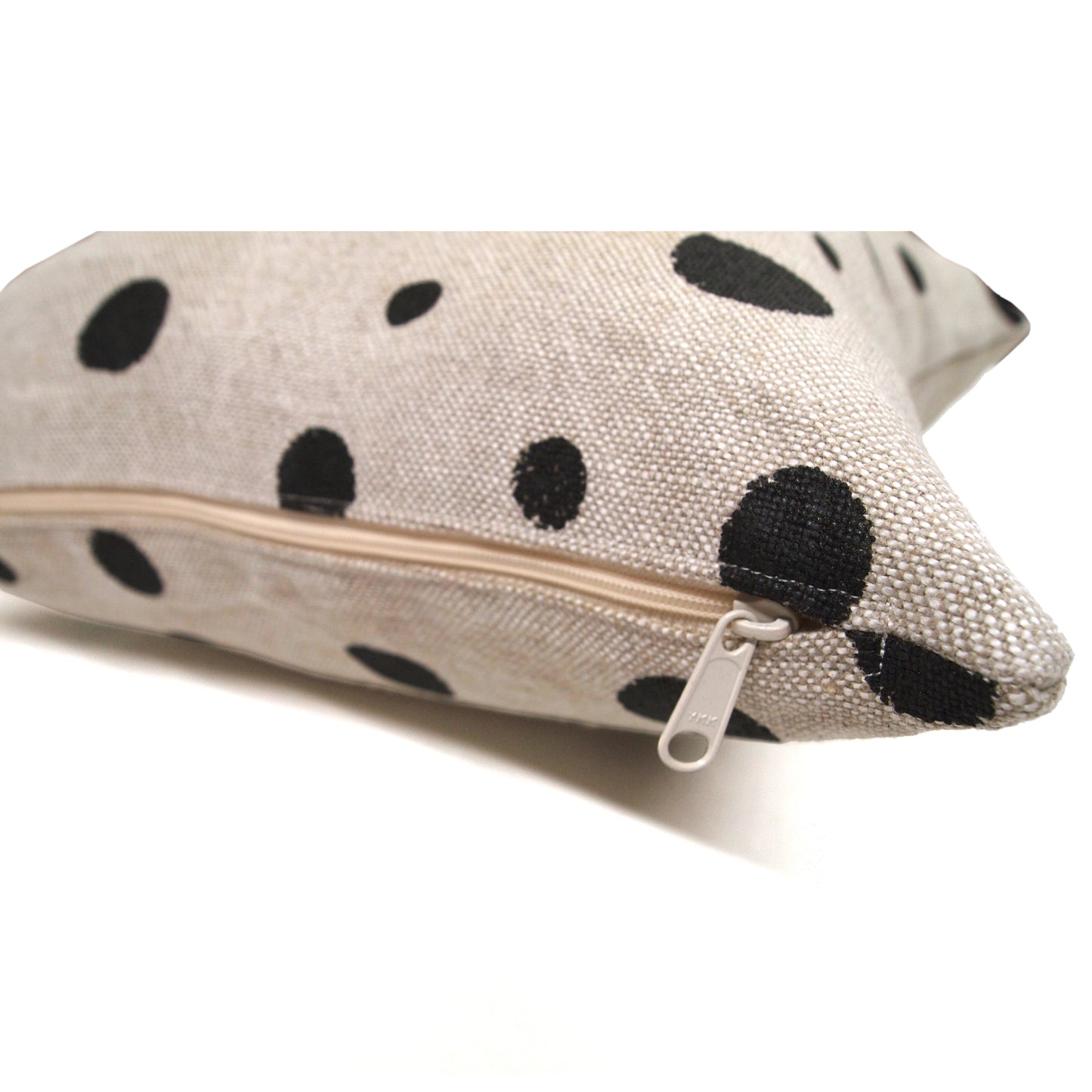 Polka Dot Basketweave Heavy Linen Throws Pillows