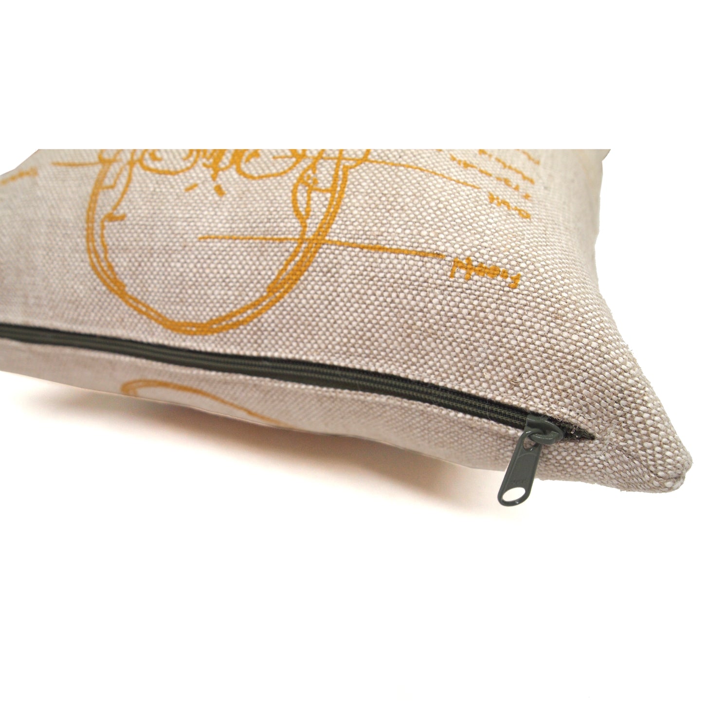 Skeleton Basketweave Heavy Linen Throw Pillows